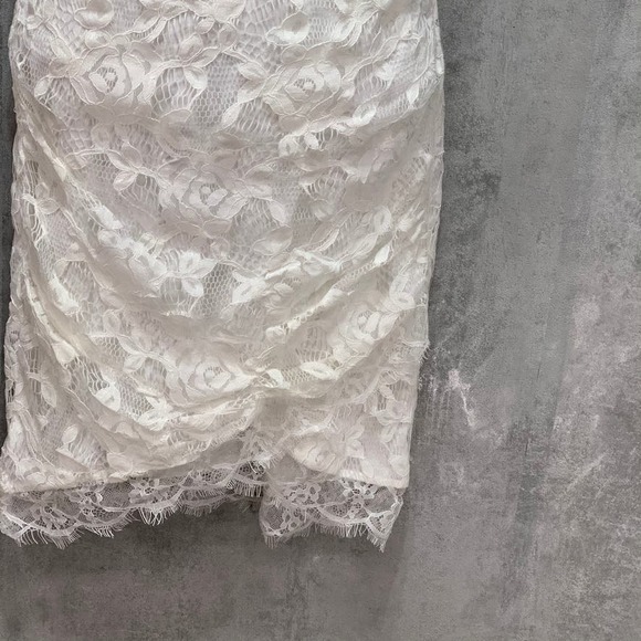 Speechless Ivory Halter Neck Floral Lace Dress XS - Picture 11 of 12